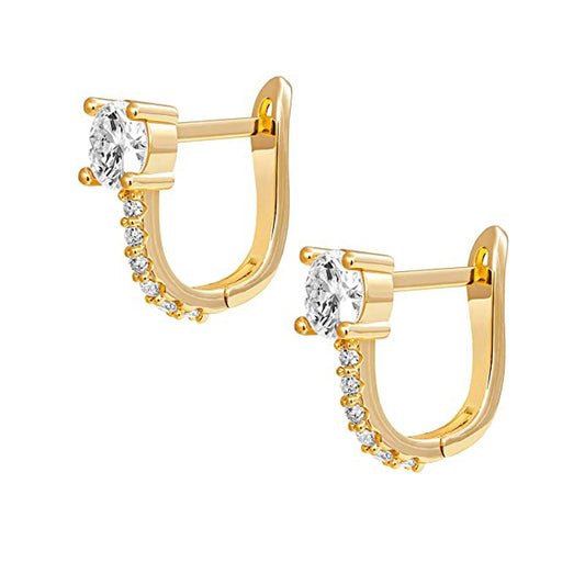 HORSE | HORSESHOE DIAMOND EAR CLIPS