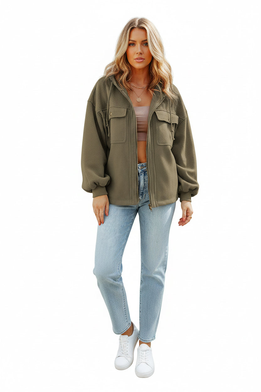 CAMILLE | THERMAL ZIP COAT