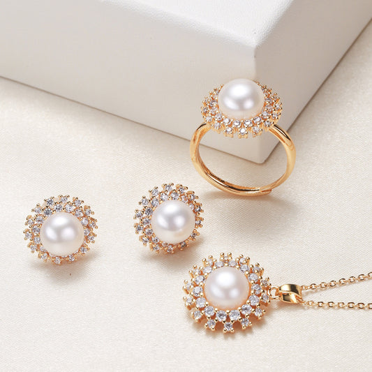 NOVA | PEARL TRIO JEWELRY SET