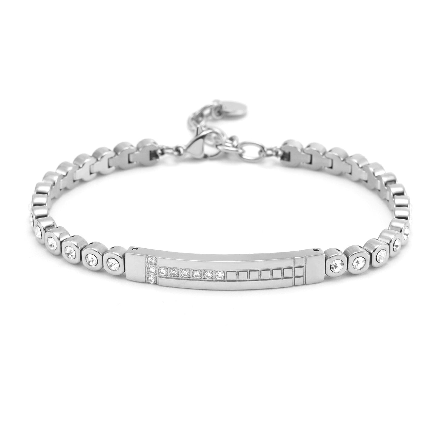 DOUBLE T | INLAID STONE DOUBLE T BRACELET