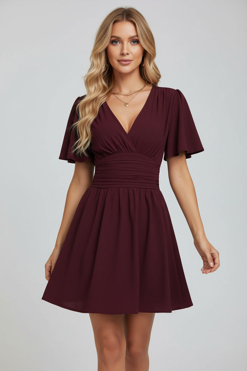VIVI | BUTTERFLY SLEEVE DRESS
