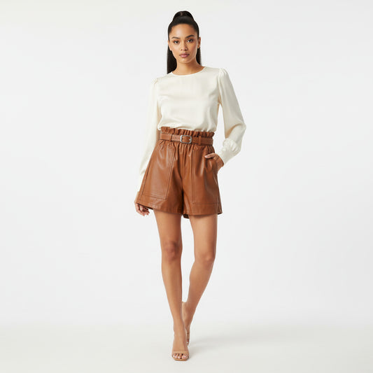 LEXI | PU LEATHER SHORTS
