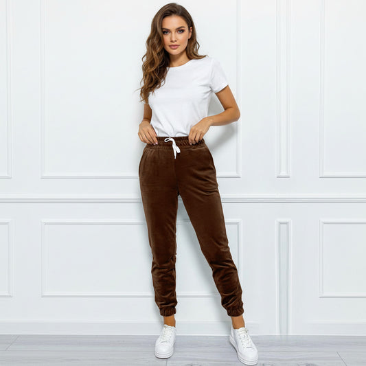 DINA | VELVET CASUAL JOGGERS