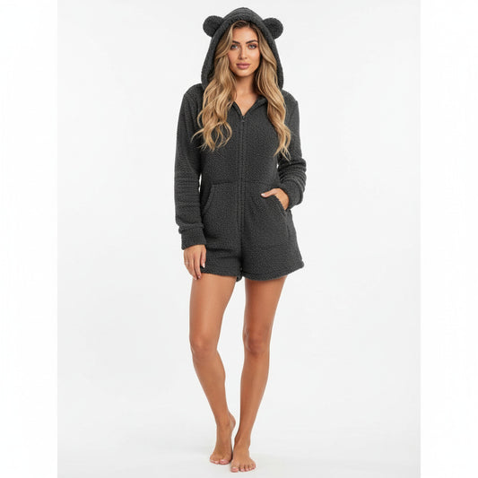 BEBE | PLUSH HOODED SLEEP SET