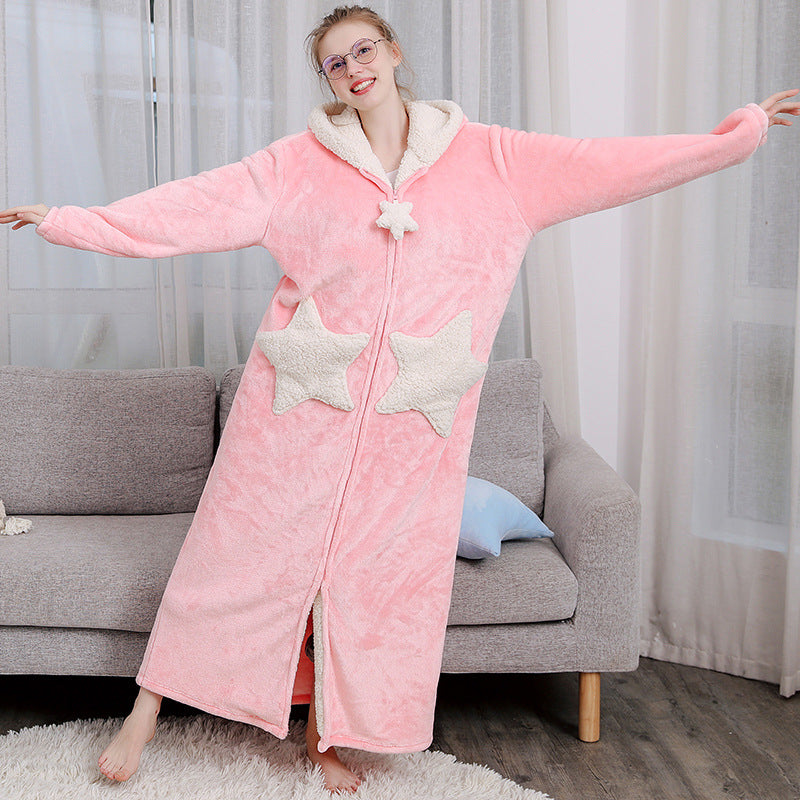 IVY | HOODED FLEECE BATH ROBE