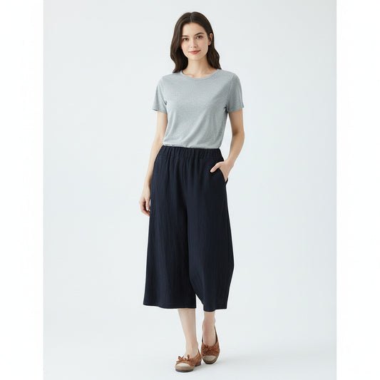 SIMONE | LOOSE RELAXED WIDE-LEG PANTS