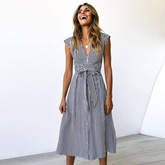 ELODIE | BUTTONED A-LINE MIDI