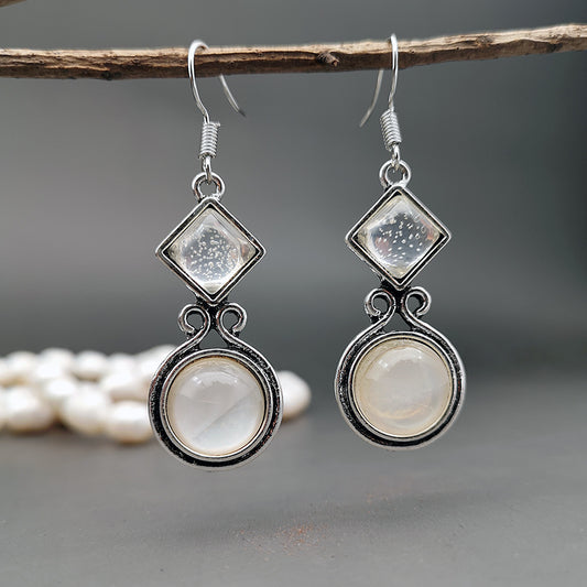 MAYA | SILVER MOONSTONE DROPS