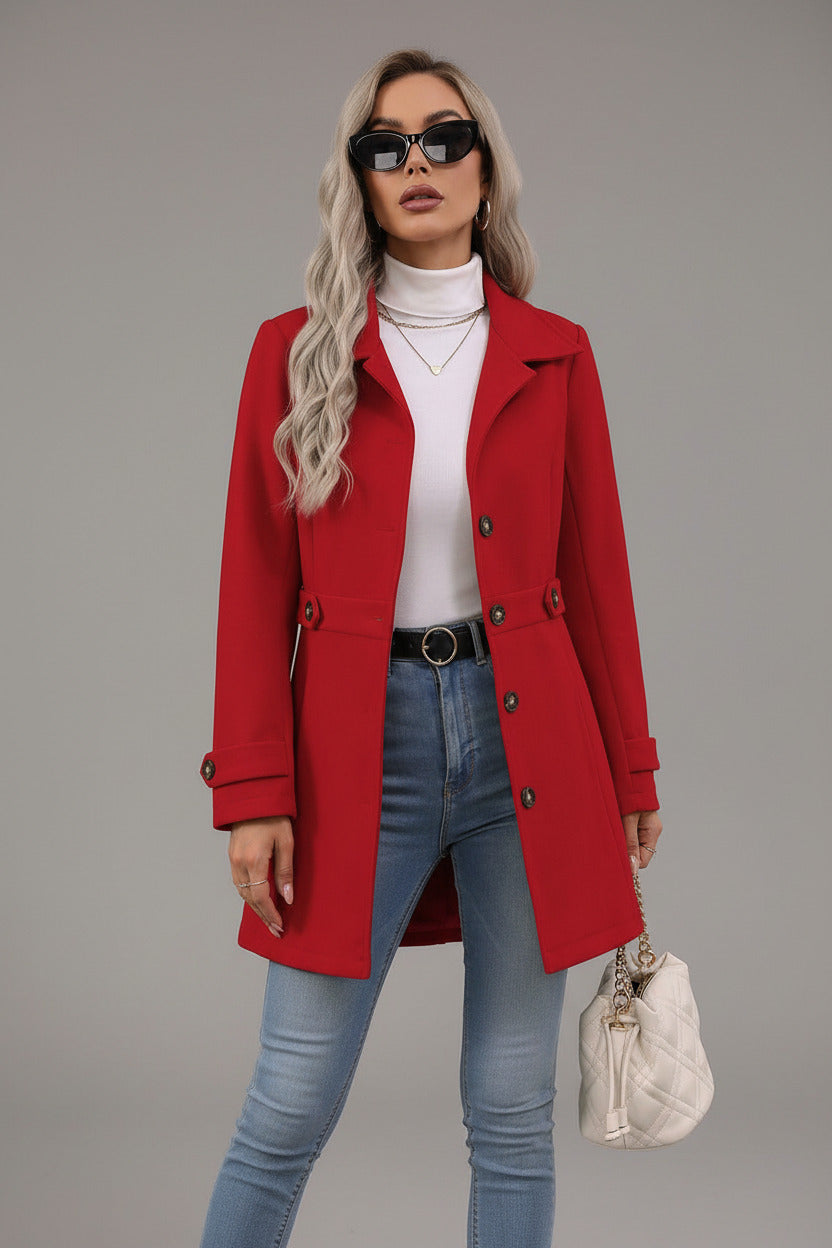 MARGOT | SINGLE BREAST WOOL COAT