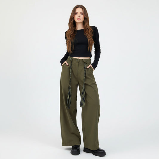 INDIE | HIGH-WAIST DRAPEY PANTS