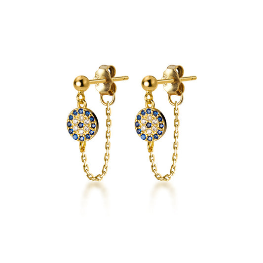 BLUE | DEVIL EYE BLUE DIAMOND STUDS