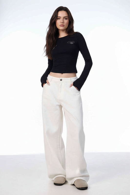 BLANCHE | LOOSE WHITE PANTS