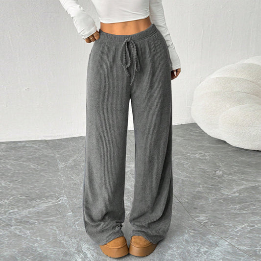SOLÈNE | TIE-WAIST WIDE-LEG PANTS