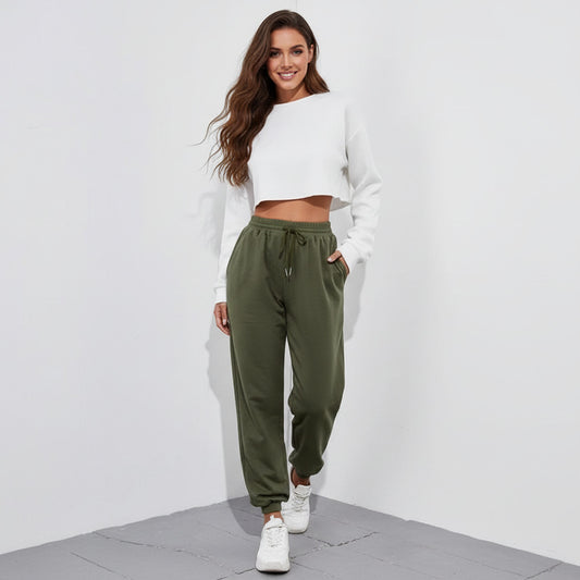 KEVA | LACE-HEM JOGGERS
