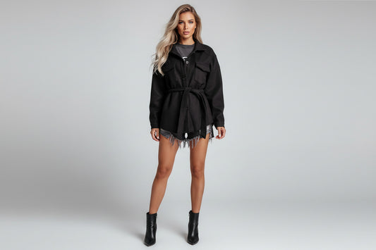 ADELE | LACE-UP POCKET JACKET