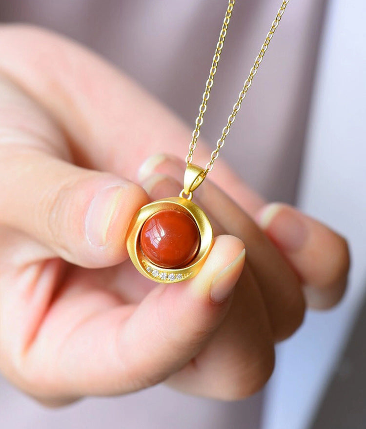 RUBY | SOUTHERN RED AGATE PENDANT