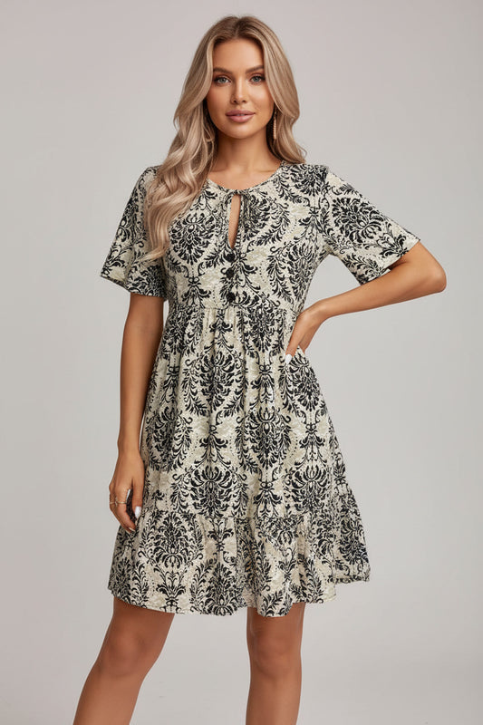 LARA | RUFFLED HEM DRESS