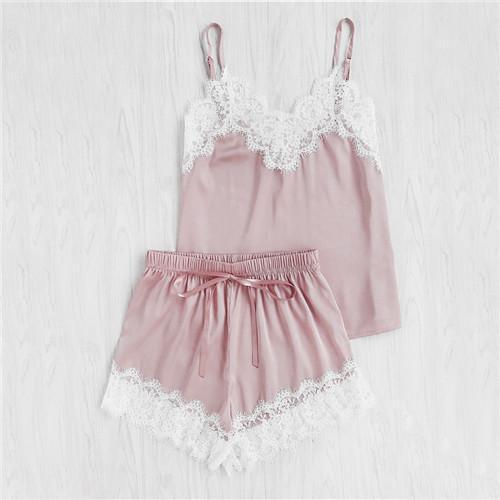 MILA | SPLIT LACE PYJAMA SET