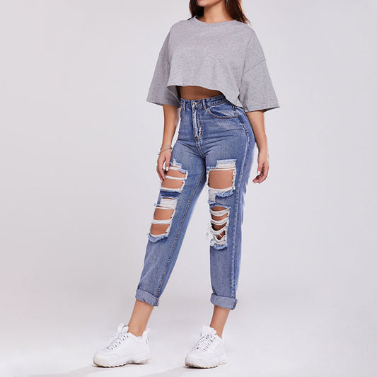 ALENTINA | STRAIGHT-LEG RETRO DENIM JEANS