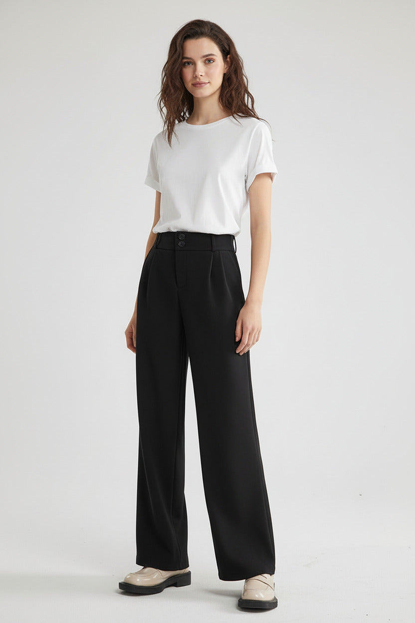 MARGAUX | WOOLEN WIDE PANTS