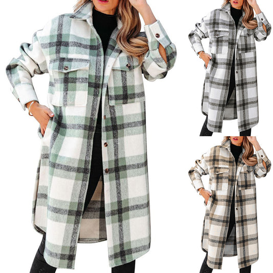 FLORA | PLAID FLANNEL LONGCOAT