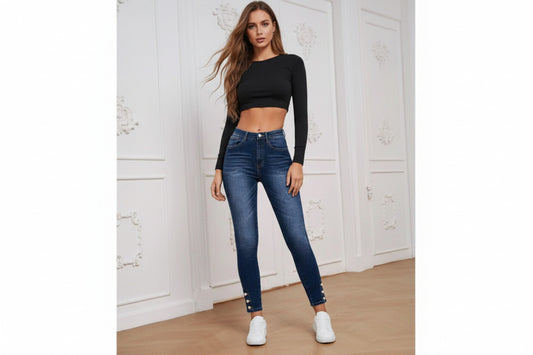 ZARA | ZIP CROPPED DENIM