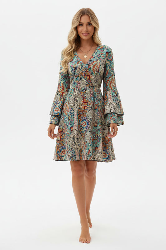 CLARA | FLORAL LONG SLEEVE DRESS