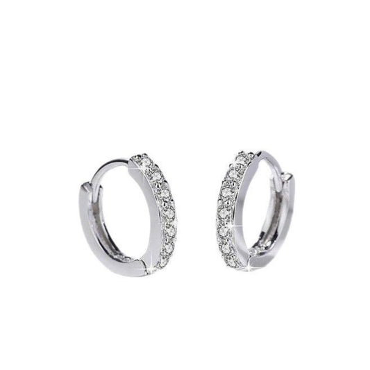 SILVER | 925 DIAMOND STUD EARRINGS