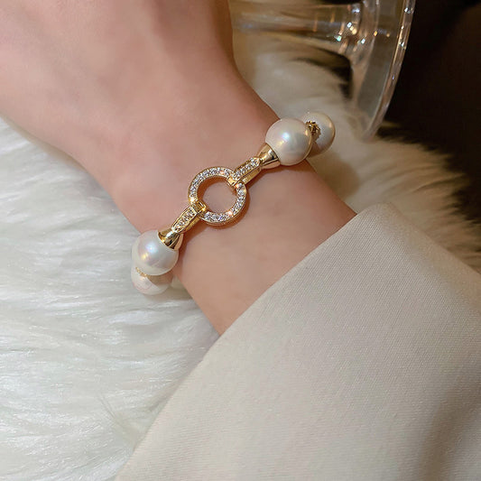 INS | ZIRCON PEARL LUXURY BRACELET