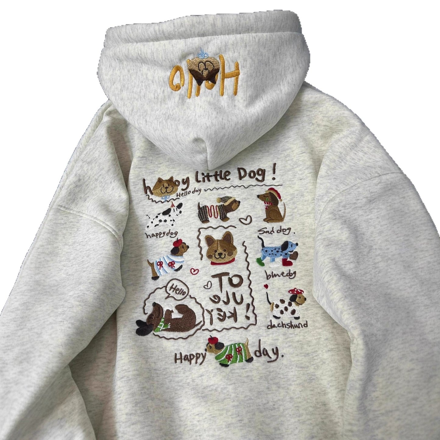 VIENNA | DACHSHUND EMBROIDERED LUXE HOODIE