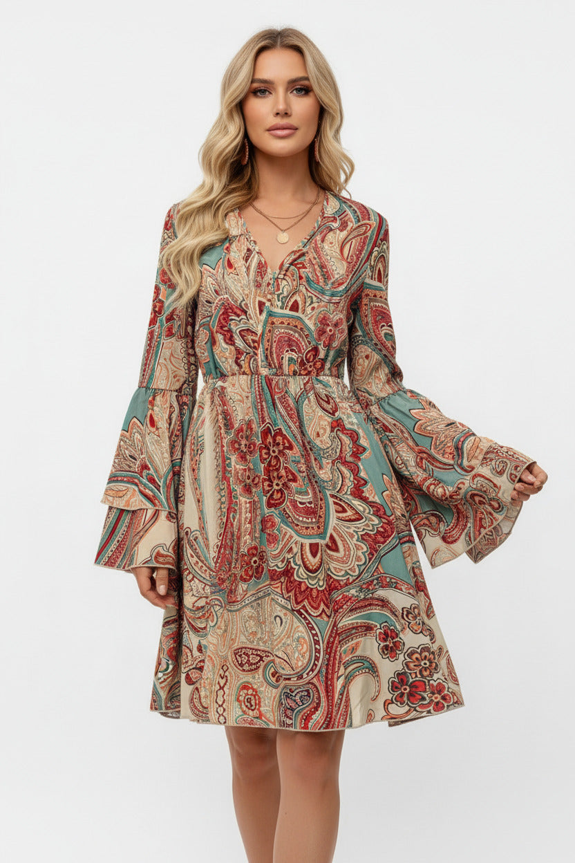 CLARA | FLORAL LONG SLEEVE DRESS