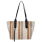 STRIPE | CANVAS STRIPE CONTRAST TOTE