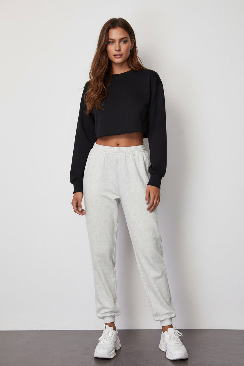 KEVA | LACE-HEM JOGGERS