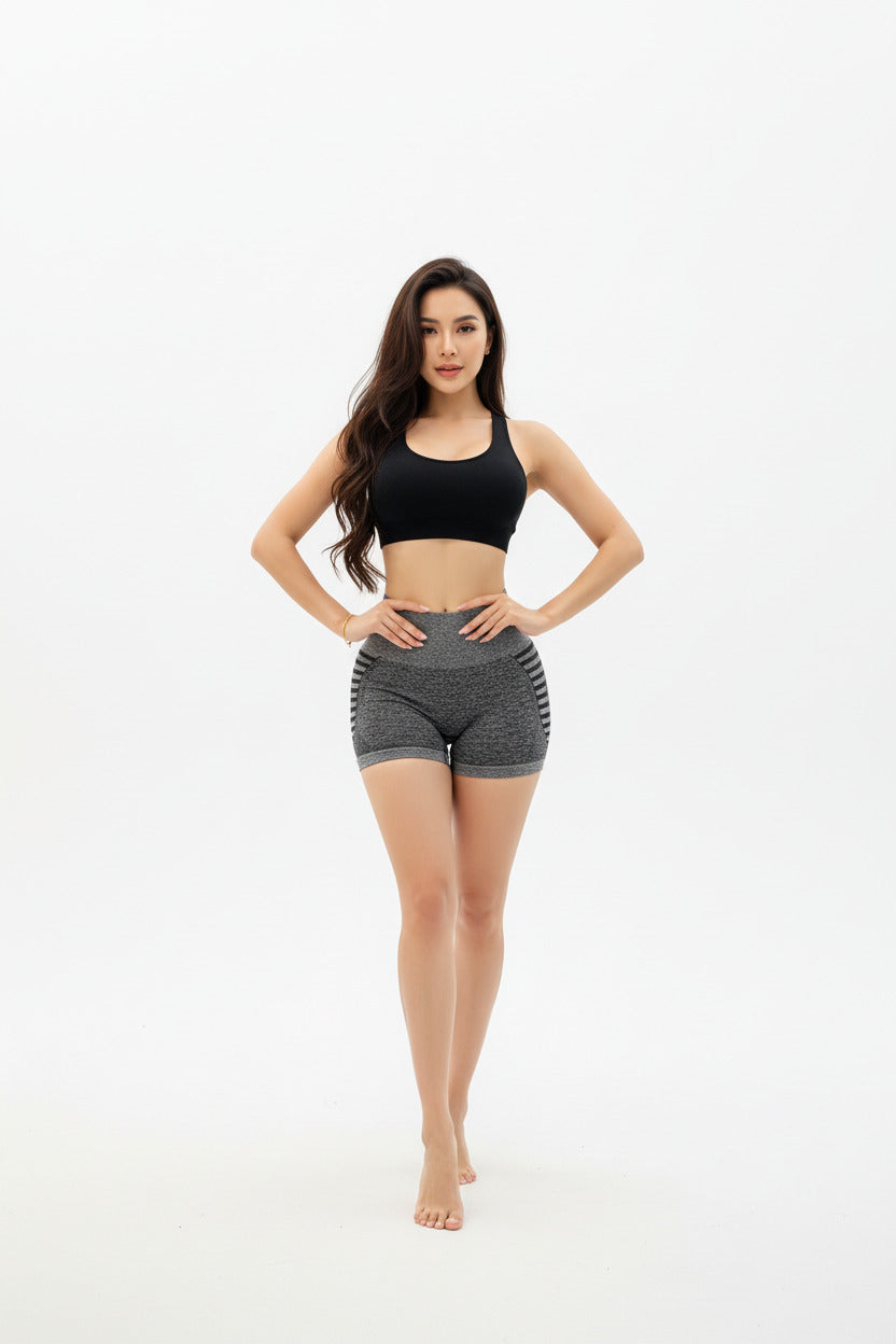 MIXA | STRIPE BIKER SHORTS