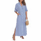 MARINA | VERTICAL STRIPE SHIRT DRESS
