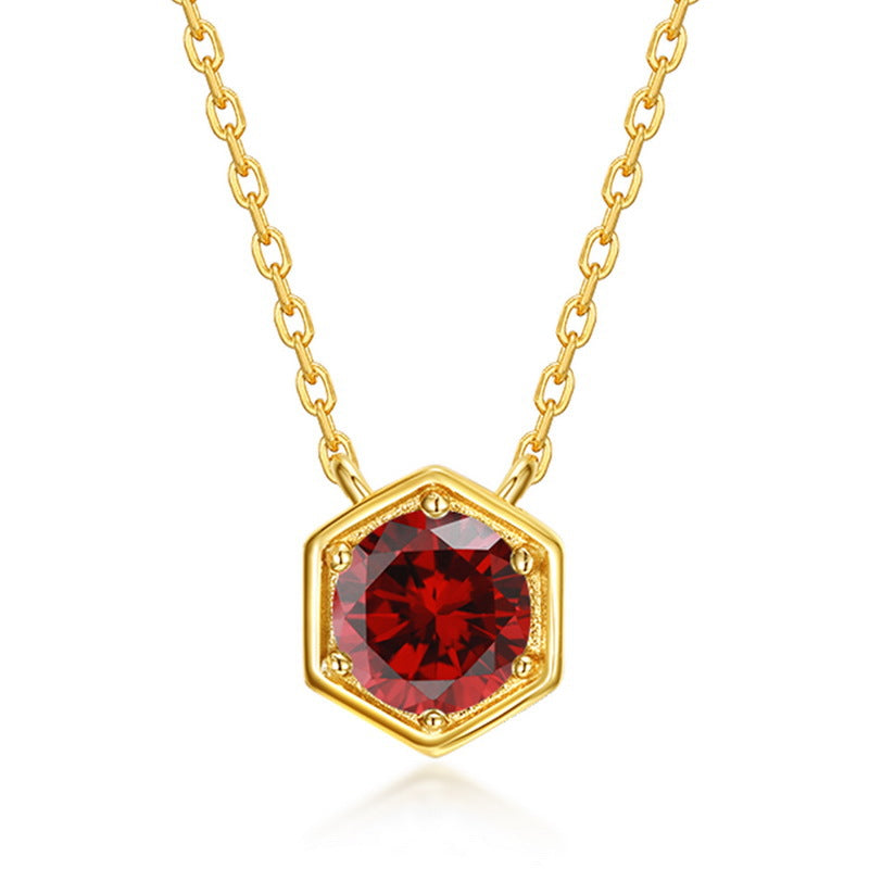CLARA | BIRTHSTONE GOLD PENDANT