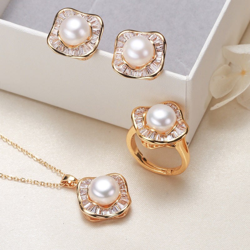 NOVA | PEARL TRIO JEWELRY SET