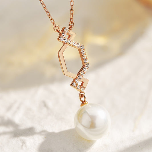 BELLA | PEARL ZIRCON NECKLACE
