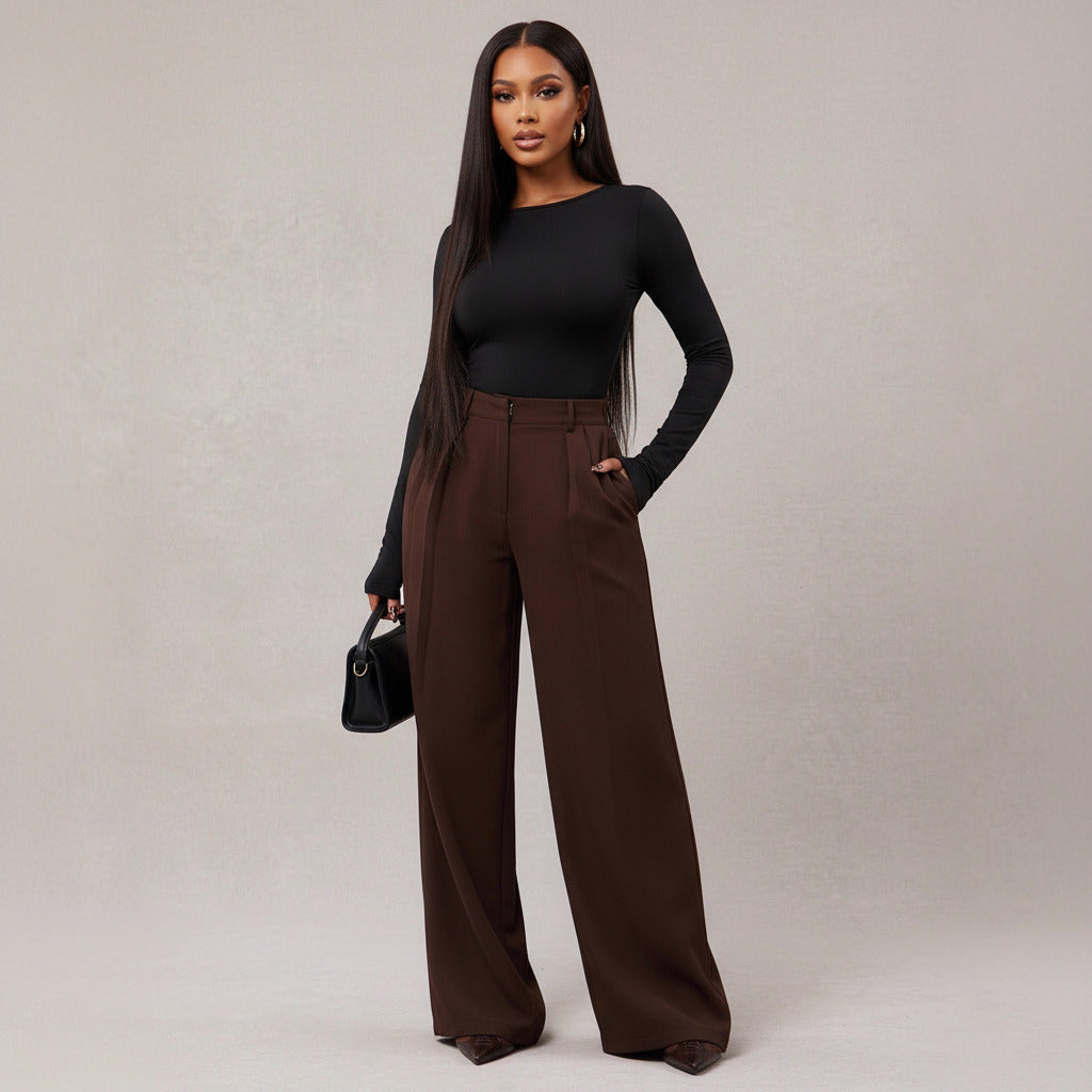 VINCENZA | LOOSE STRAIGHT-LEG PANTS