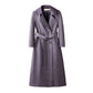 NADINE | LONG LEATHER TRENCH