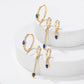 HEART | BLUE ZIRCON HEART EARRINGS