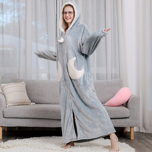IVY | HOODED FLEECE BATH ROBE