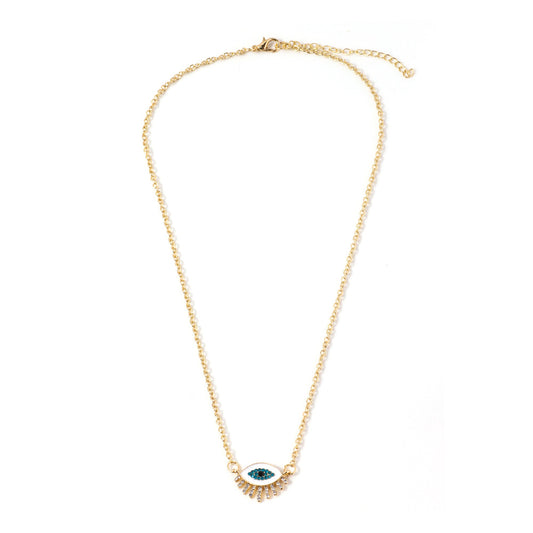 NADIA | EVIL EYE DIAMOND PENDANT