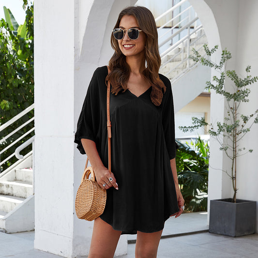 AURORE | CASUAL V-NECK DRESS