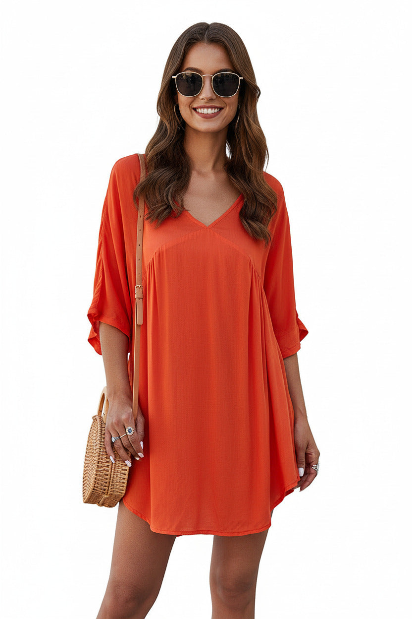 AURORE | CASUAL V-NECK DRESS