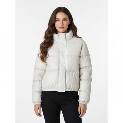 SABINE | INSULATED ECO-LEATHER PUFFER
