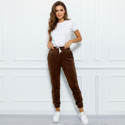 DINA | VELVET CASUAL JOGGERS