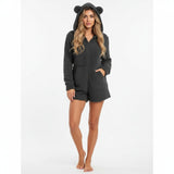 BEBE | PLUSH HOODED SLEEP SET