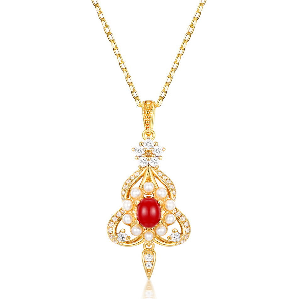 GRACE | STERLING SILVER PEARL NECKLACE