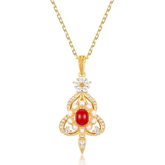 GRACE | STERLING SILVER PEARL NECKLACE